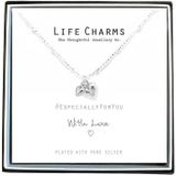 Life Charms Ketting met Giftbox Silver Puffed Hearts