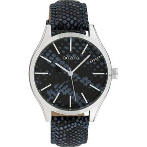 OOZOO Timepieces Horloge Donker Blauw Snake | C10434