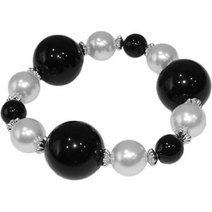 Parel Armband Zwart/Wit