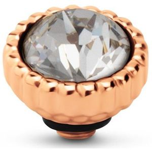 Melano - Twisted Bali Petite - Steentje - Rosé - Diameter 7 mm - Edelstaal