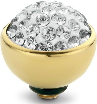 Melano Twisted Shiny Steentje Crystal | Goud