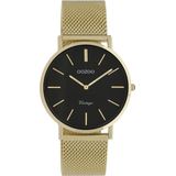 OOZOO Timepieces Horloge Vintage Goud/Zwart | C9914