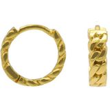 Karma Oorringen Hinged Hoops Chain 10 mm Goud