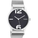 OOZOO Timepieces Horloge Zilver/Evening Blue | C10866