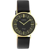 OOZOO Timepieces Horloge Zwart/Goud | C20186