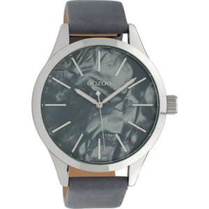 OOZOO Timepieces Horloge Blauw/Grijs | C10074