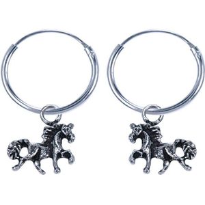 Oorringen Eenhoorn / Unicorn Echt Zilver