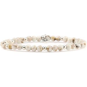 Qoss Halfedelstenen Armband Manon Marmer & Calciet S/M
