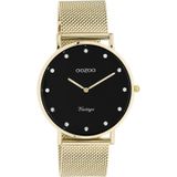 OOZOO Timepieces Horloge Goud/Zwart | C20237