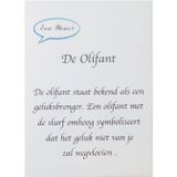 Tas/sleutelhanger De Olifant Zwart