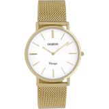 OOZOO Timepieces Horloge Vintage Goud/Wit | C9910