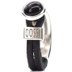 Qoss Zwarte Ring Gwen Zwarte Bol - Maat XL