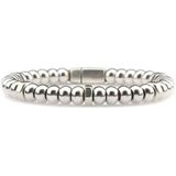 Qoss Bruine Armband Giel Zilver