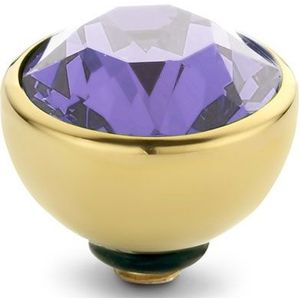 Melano Twisted Basic CZ Steentje Tanzanite | Goud