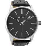 OOZOO Timepieces Horloge Geperforeerd Zwart | C9424