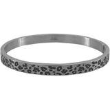 Kalli Bangle Armband Panter Zilver