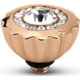 Melano - Twisted Ribbed CZ - Steentje - Crystal - 10,5 mm