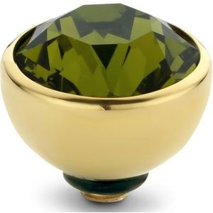 Melano Twisted Basic CZ Steentje Olive | Goud