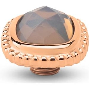 Melano - Vivid Bali CZ Square - Steentje - Flanel Beige - 10 mm