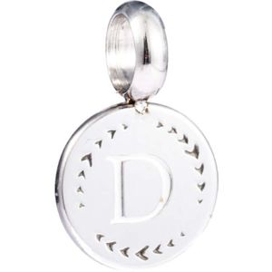 Go Dutch Label Letter D Kettinghanger Zilver