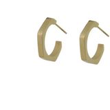 Go Dutch Label Open Creolen Hoekig Goud