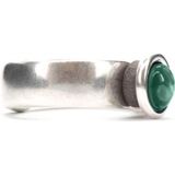 Qoss Taupe Ring Gwen Groene Bol - Maat XL