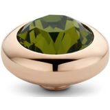 Melano Vivid Basic CZ Steentje Olive Rosé | 7 mm