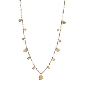 Day&Eve Ketting Hearts On The Side | Goud