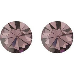 Biba Oorbellen met Swarovski Steentje Lt. Amethyst