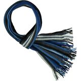 Sarlini Gebreide Langwerpige Unisex Sjaal Multi Blauw