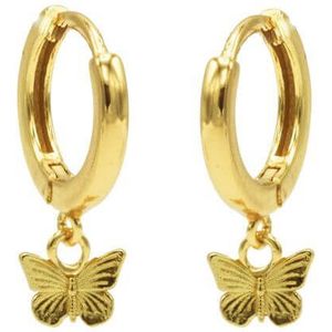 Karma Oorringen Hinged Hoops Butterfly Goud