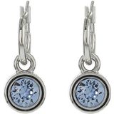 Biba Hang Oorbellen met Swarovski Steentje Lt. Sapphire