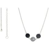 Qoss Ketting Ellie 42 cm Grijs