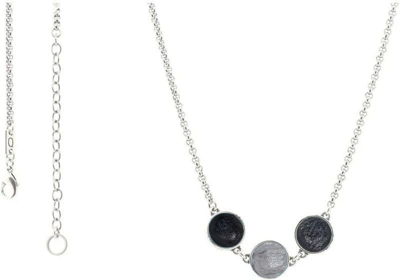 Qoss Ketting Ellie 42 cm Grijs