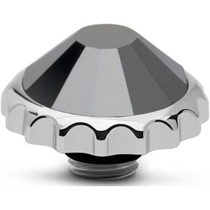 Melano Vivid Cap Steentje Jet Hematite Zilver