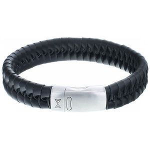 AZE Jewels Armband Twisted Wave Black | Maat L