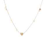 Go Dutch Label Ketting Harten Goud