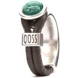 Qoss Taupe Ring Gwen Groene Bol - Maat L