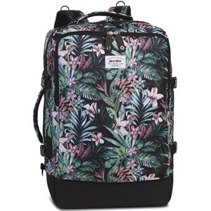 Bestway Cabin Pro Handbagage Rugzak 17'' Flower Zwart