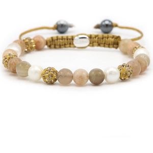 Karma Armband Spiral Warm Breeze Gold Crystal