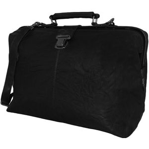 Leather Design Dokterstas Groot met Laptopvak 16.4'' Zwart