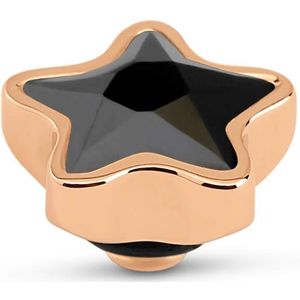 Melano - Twisted Star - Steentje - Black Rosé - 7 mm