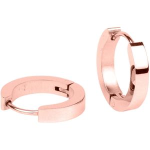 Kalli Oorringen Platte Buis Rosé 1.2 cm | 1815