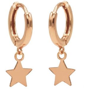 Karma Oorringen Hinged Hoops Star Rosé