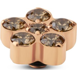 Melano - Twisted Frozen Star CZ - Steentje - Champagne Rosé - 8 mm