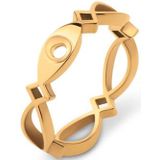 Melano Twisted Ring Trix Goud