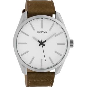 OOZOO Timepieces Horloge Bruin/Wit | C10320