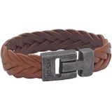 JOSH Heren Leren Armband Cognac | 24001-bra