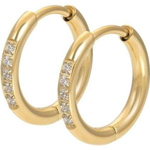 iXXXi Creolen Hoops Crystal Goud