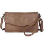 Wimona Envelop Schoudertasje / Clutch Alessandra Taupe